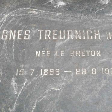 TREURNICH Agnes formerly HYAMS nee LE BRETON 1899-1973