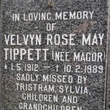TIPPETT Velvyn Rose May nee MAGOR 1912-1989