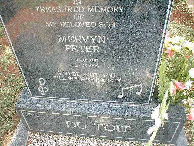 TOIT Mervyn Peter, du 1951-1998