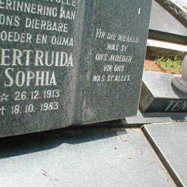 TENNER Willem Jacobus 1907-1979 &amp; Gertruida Sophia 1913-1983
