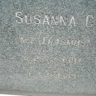 UYS Susanna C. nee ERASMUS 1897-1969