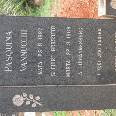 VANNUCCHI Pasquina 1887-1968
