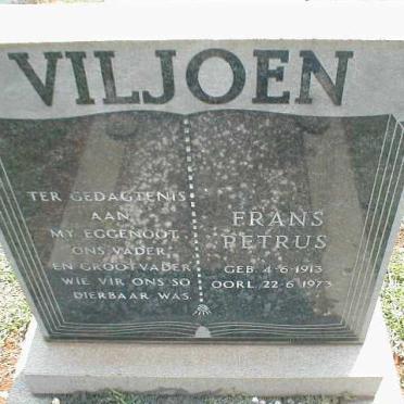 VILJOEN Frans Petrus 1913-1973