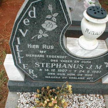 VILLIERS Stephanus J. M., de  1907-1987