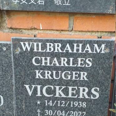 VICKERS Wilbraham Charles Kruger 1938-2022
