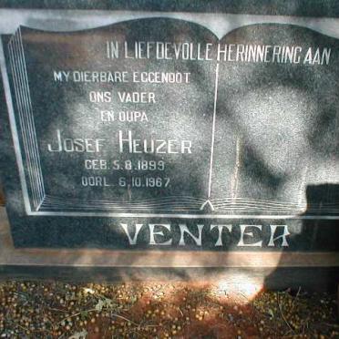 VENTER Josef Heuzer 1899-1967