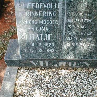 VILJOEN Thalie 1920-1993