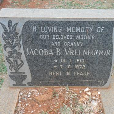 VREENEGOOR Jacoba B. 1910-1972