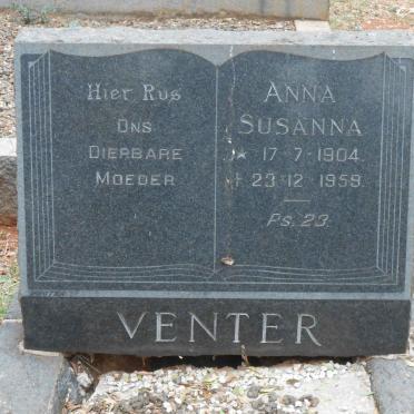 VENTER Anna Susanna 1904-1959