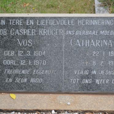 VOS Jacob Casper Kruger 1904-1970 &amp; Catharina J. 1920-1985