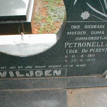 VILJOEN Petronella C. nee DU PLOOY 1911-1995