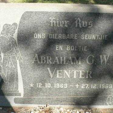 VENTER Abraham G.W. 1963-1963