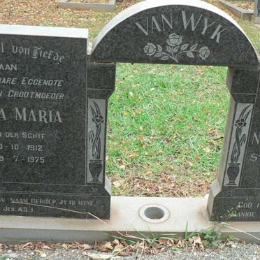 WYK Nicolaas Johannes Steyn, van 1914-2000 &amp; Anna Maria VAN DER SCHYF 1912-1975