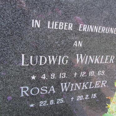 WINKLER Ludwig 1913-1969 &amp; Rosa 1925-2015
