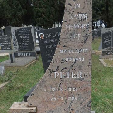 WILLIAMS Peter 1939-1986