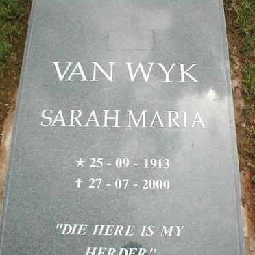 WYK Sarah Maria, van 1913-2000
