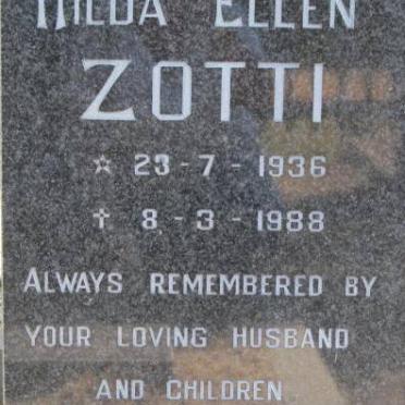 ZOTTI Hilda Ellen 1936-1988