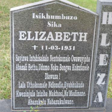 HLEZA Elizabeth -1951