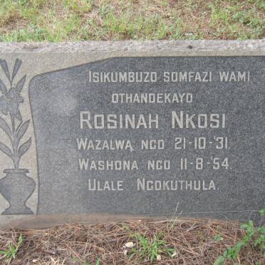 NKOSI Rosinah 1931-1954