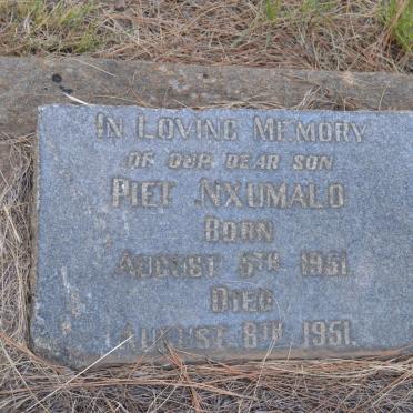 NXUMALO Piet 1951-1951