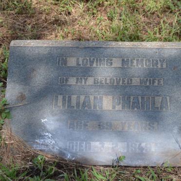 PHAHLA Lilian -1949