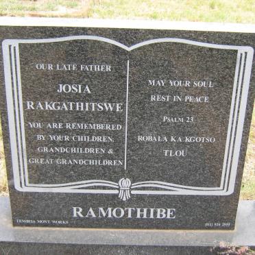 RAMOTHIBE Josia Rakgathitswe