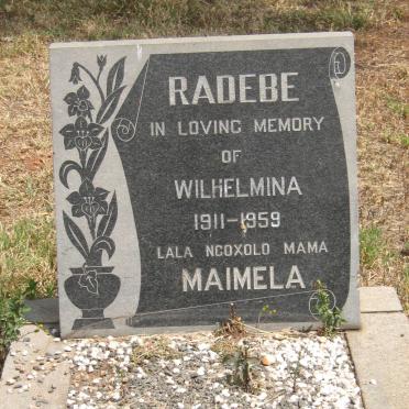 RADEBE Wilhelmina 1911-1959