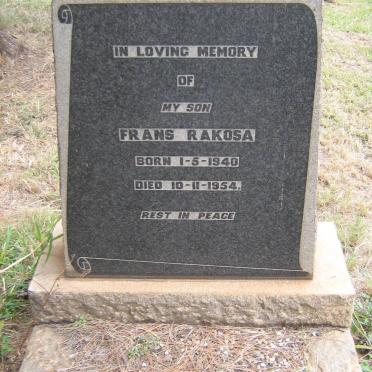 RAKOSA Frans 1940-1954