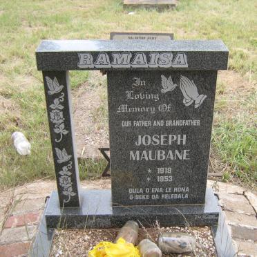 RAMAISA Joseph Maubane 1918-1953
