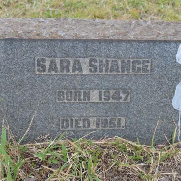 SHANGE Sara 1947-1951