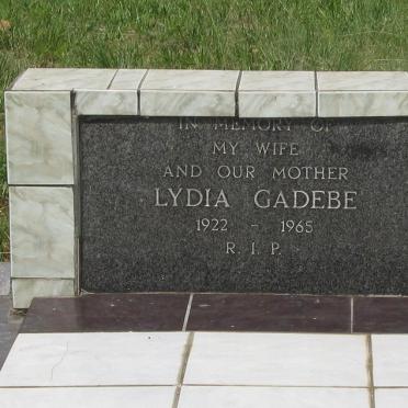 GADEBE Lydia 1922-1965