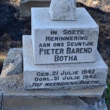 BOTHA Pieter Barend 1942-1942