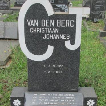 BERG Christiaan Johannes, van den 1930-1987