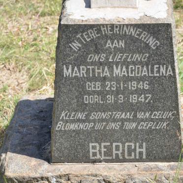 BERGH Martha Magdalena 1946-1947