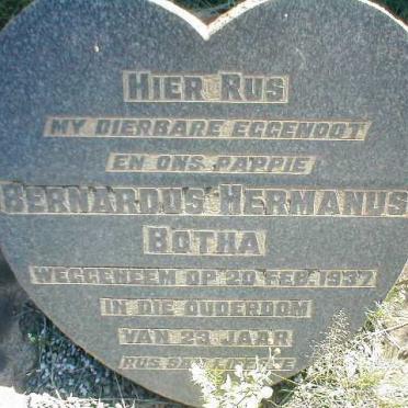 BOTHA Bernardus Hermanus -1937