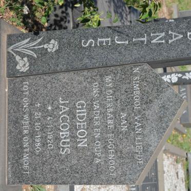 BANTJES Gideon Jacobus 1920-1980