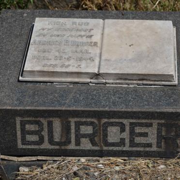 BURGER Andries B. -1944
