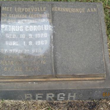 BERGH Petrus Corolus 1920-1967