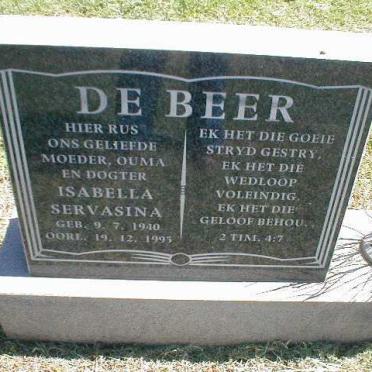 BEER Isabella Servasina, de 1940-1995