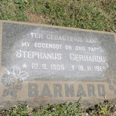 BARNARD Stephanus Gerhardus 1905-1969