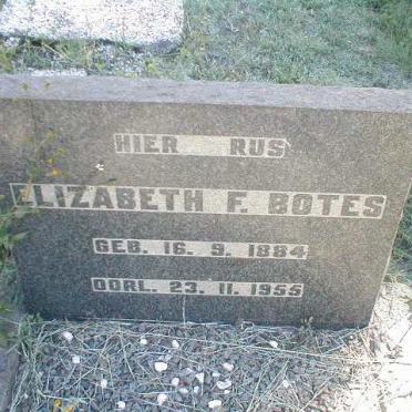 BOTES Elizabeth F. 1884-1955