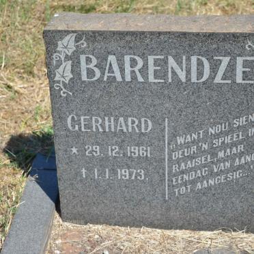 BARENDZE Gerhard 1961-1973