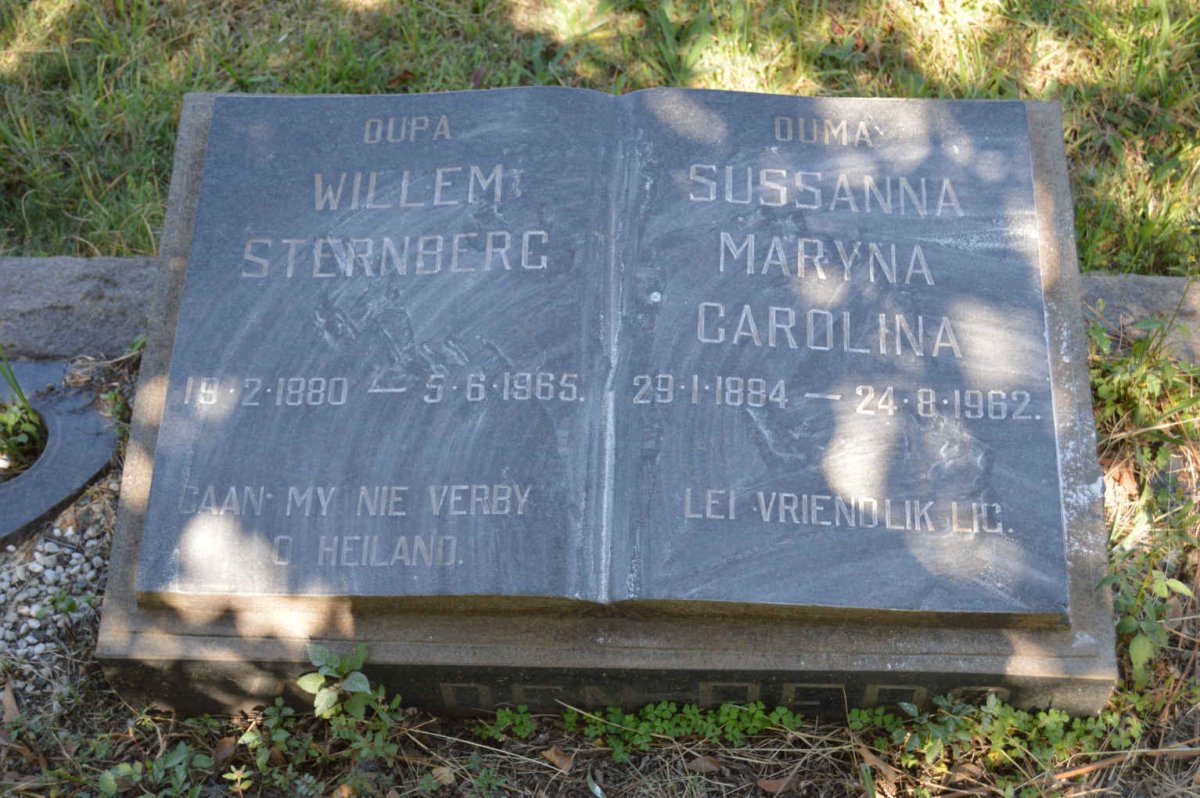 BERG Willem Sternberg, van den 1880-1965 &amp; Sussanna Maryna Carolina 1884-1962