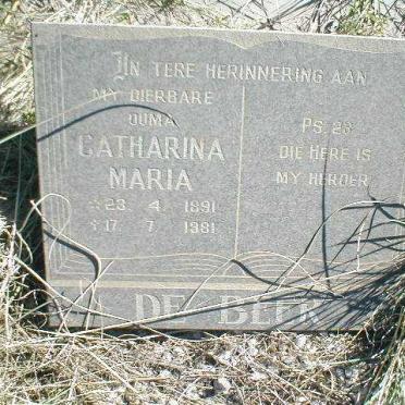 BEER Catharina Maria, de 1891-1981
