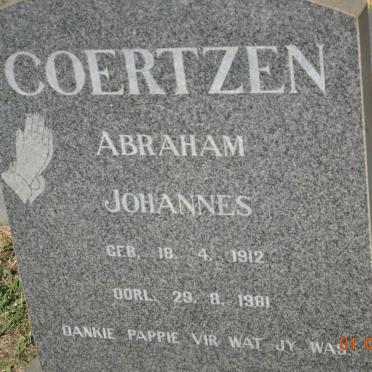 COERTZEN Abraham Johannes 1912-1981