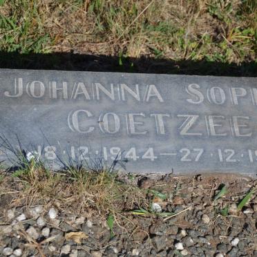 COETZEE Johanna Sophia 1944-1960