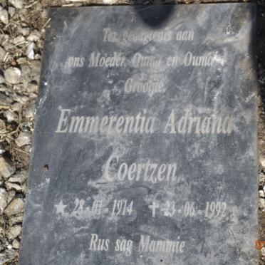 COERTZEN Emmerentia Adriana 1914-1992
