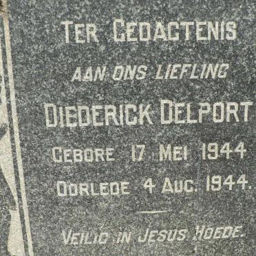 DELPORT Diederick 1944-1944