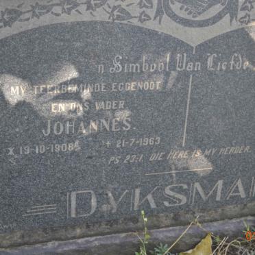 DYKSMAN Johannes 1908-1963