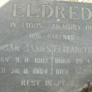 ELDRED Edgar James 1907-1954 &amp; Elizabeth Ann 1888-1944